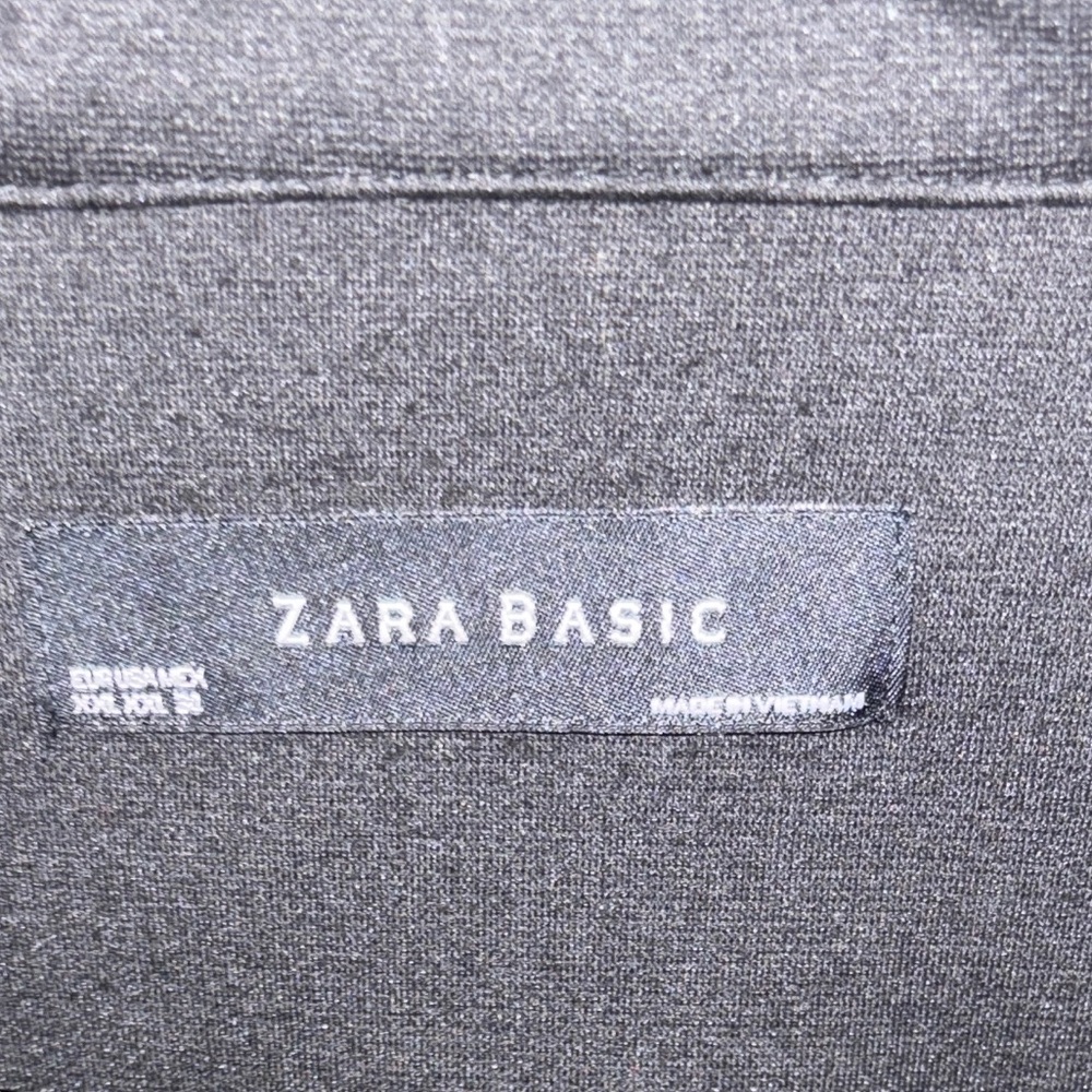Zara Chic & Unique Short Black Belted Women's Jacket XL - Picture 2 of 8